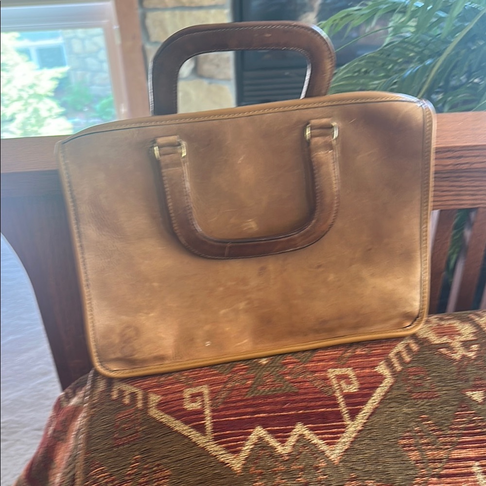 Classic Tan Leather COACH Bag